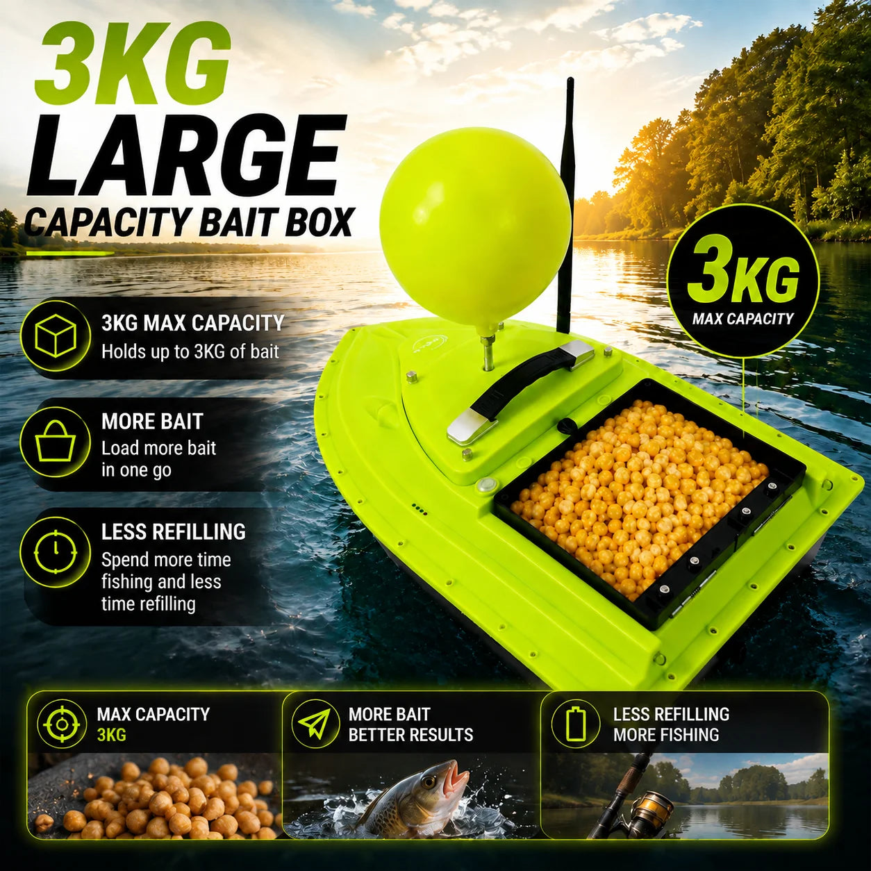 RC Fishing Bait Boat