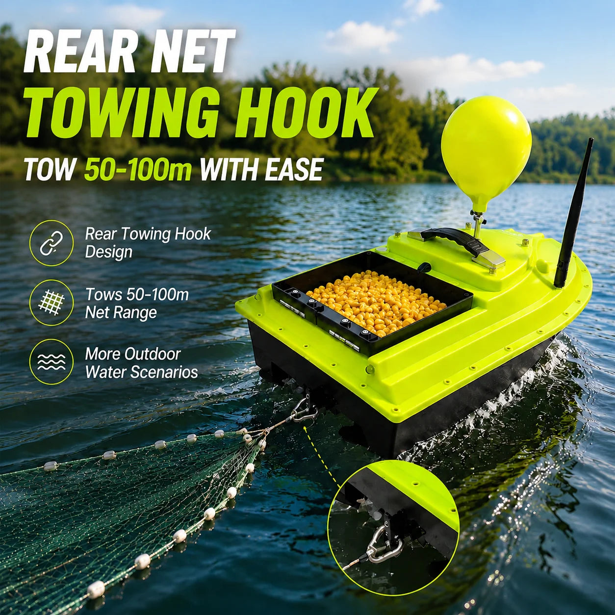 RC Fishing Bait Boat
